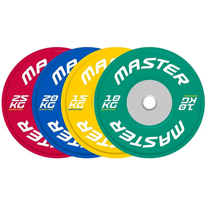 Viktskiva Bumper Master Fitness Competition Plate 15 KG