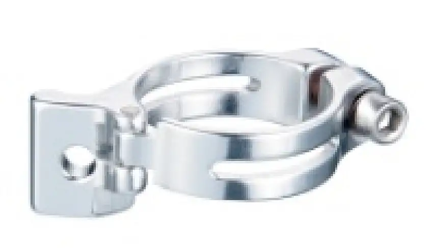 Spännband till framväxel 31,8 mm Silver