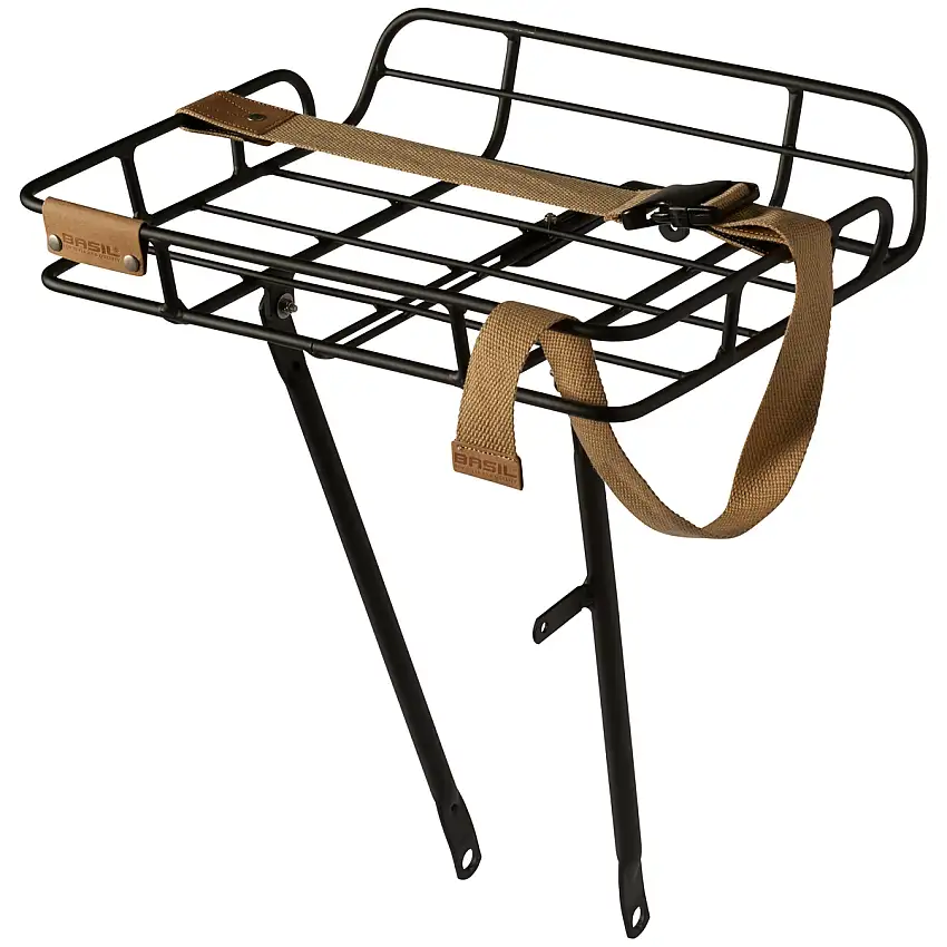 Frampakethållare Basil Front Carrier Portland Matt Black