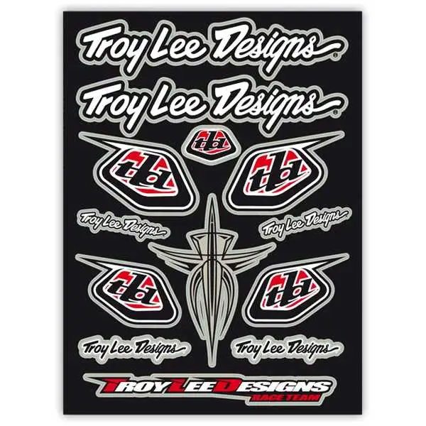 Klistermärke Troy Lee Designs Race Pack Page svart