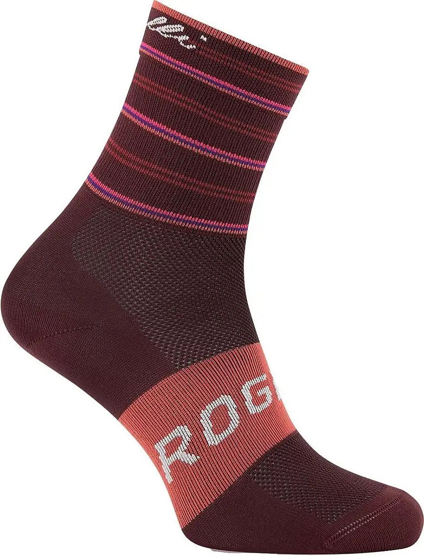 Strumpor Rogelli Stripe Socks Röd/Coral