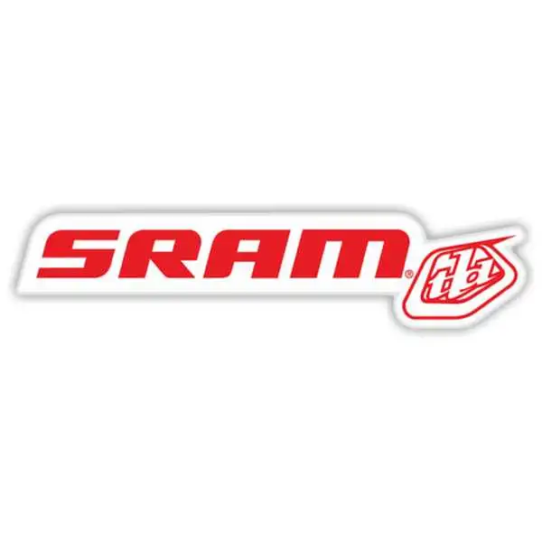 Klistermärke Troy Lee Designs SRAM TLD röd/vit