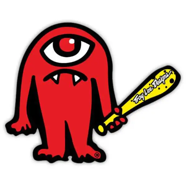 Klistermärke Troy Lee Designs Cyclops röd