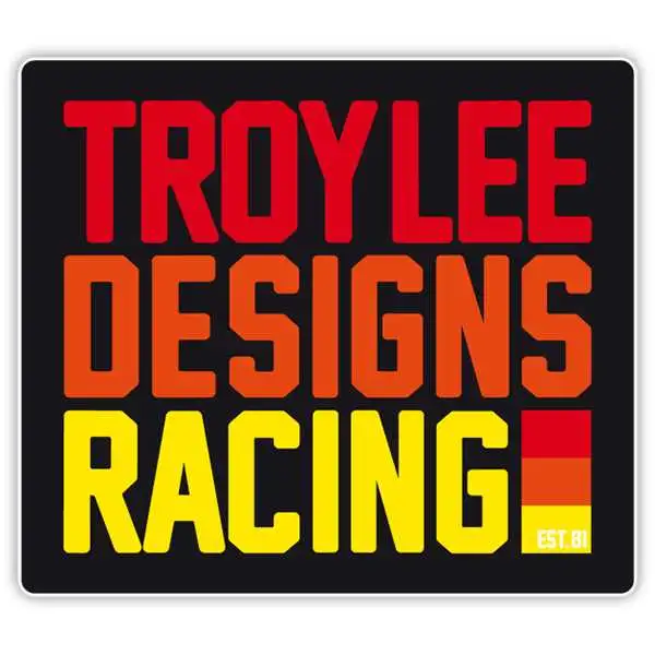 Klistermärke Troy Lee Designs Pre-Mix 86 röd/gul