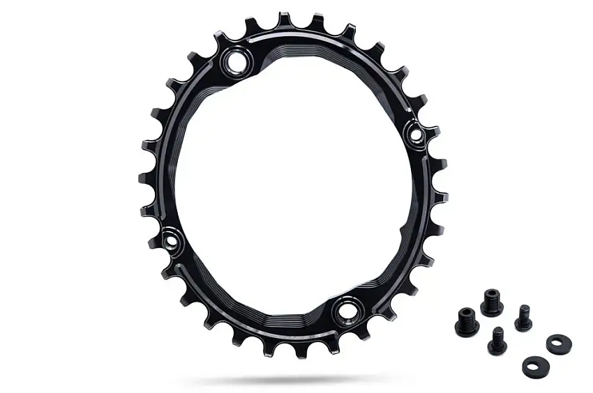 AbsoluteBlack drev 30t ø104 single oval svart