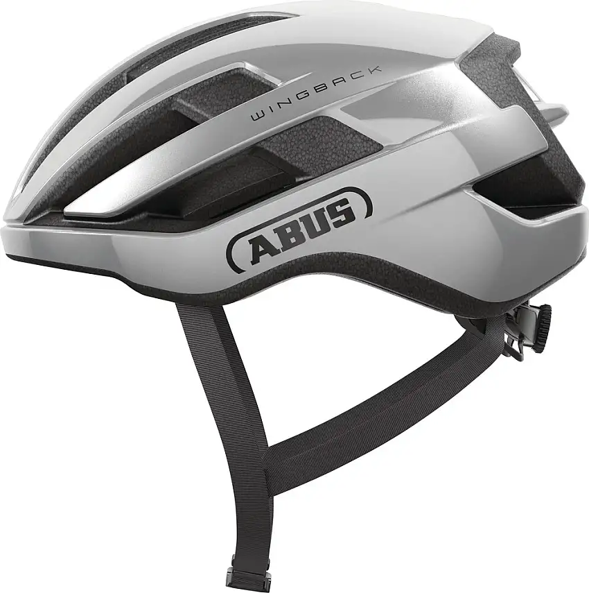 ABUS WingBack Cykelhjälm, Gleam Silver