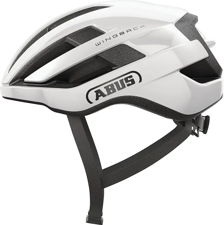 ABUS WingBack cykelhjälm shiny white
