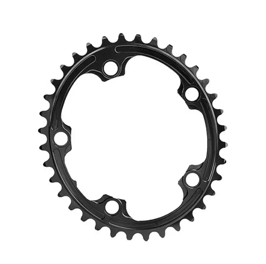 Absolute Black Oval Premium Drev 36t 110BCD 5håls Dold klingbult svart