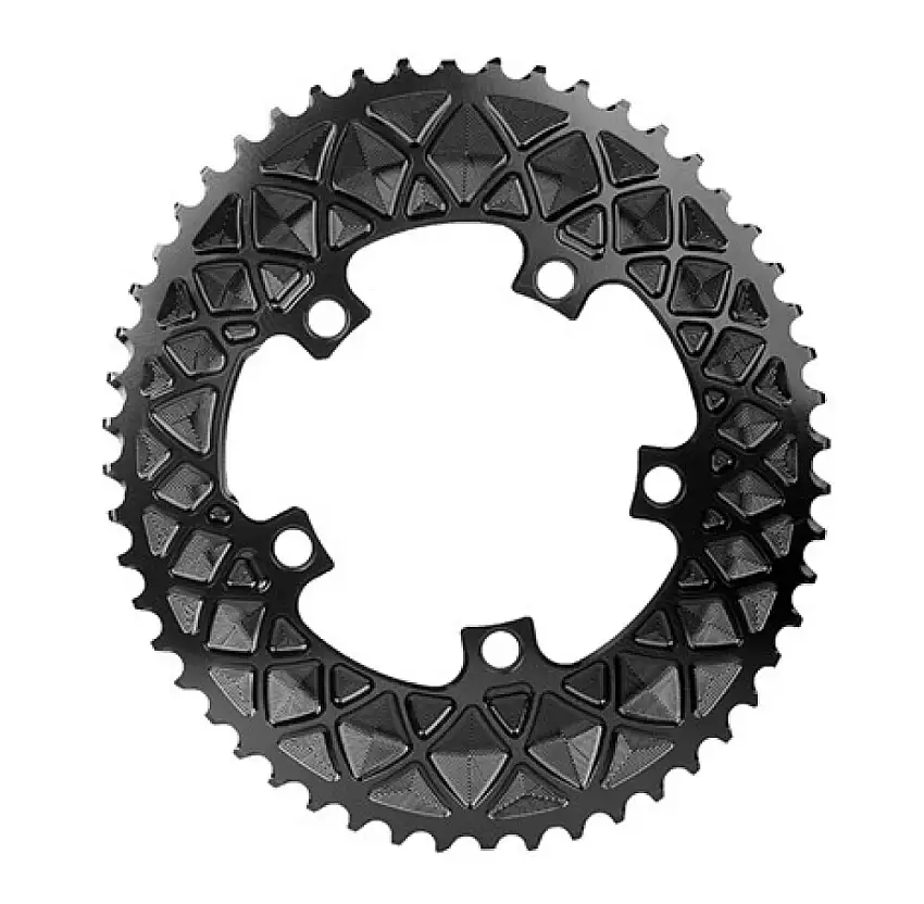 Absolute Black Oval Premium Drev 52t 110BCD 5-Håls Dold Drevbult Svart