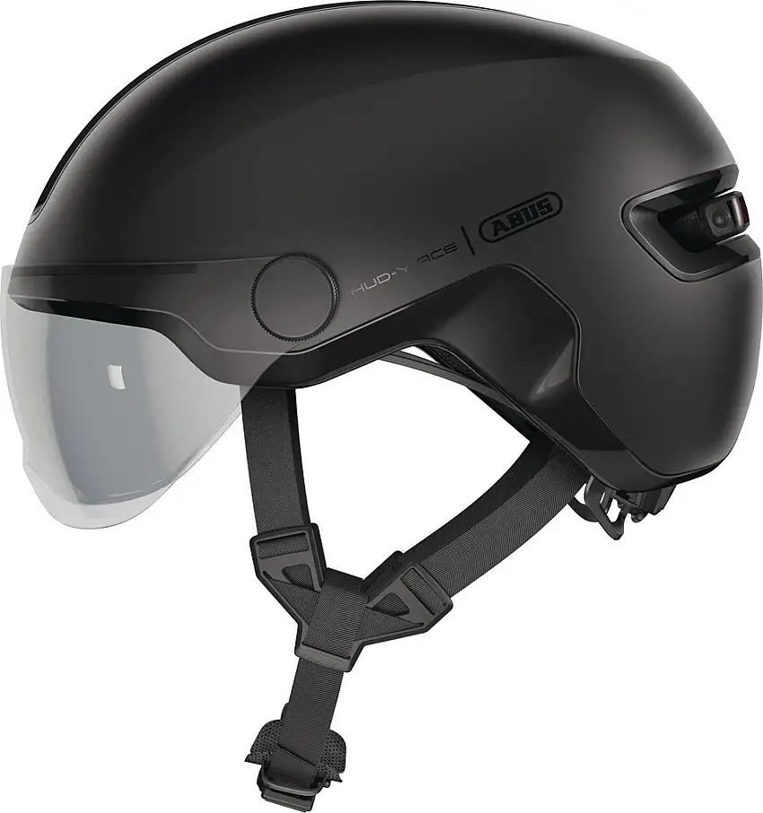 ABUS HUD-Y ACE cykelhjälm LED velvet black