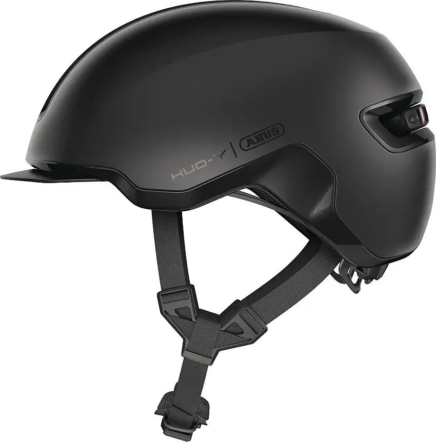 ABUS HUD-Y cykelhjälm LED velvet black