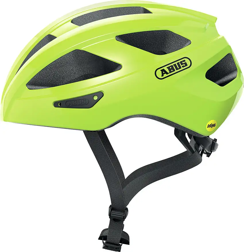 Abus Macator MIPS cykelhjälm Neon Yellow