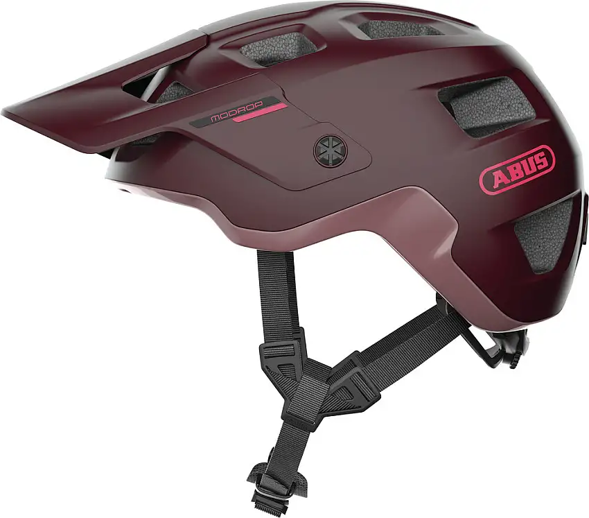 Abus MoDrop MTB cykelhjälm wildberry red