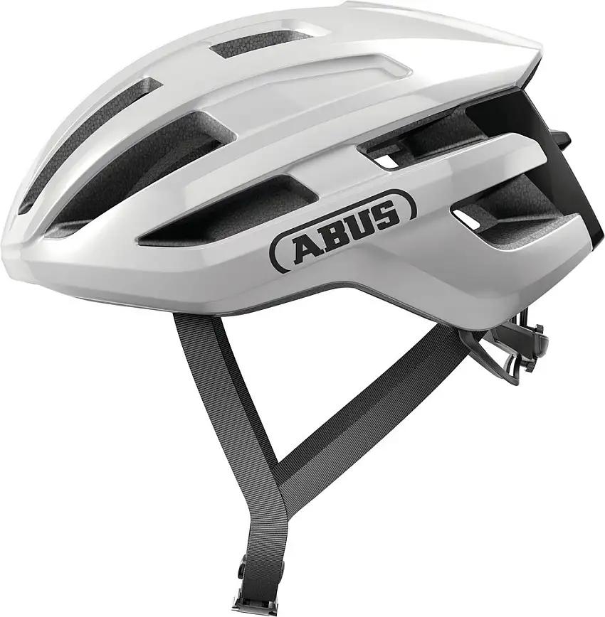 Abus Powerdome cykelhjälm shiny white