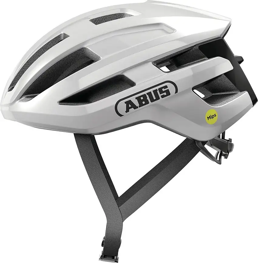 Abus Powerdome Mips cykelhjälm shiny white