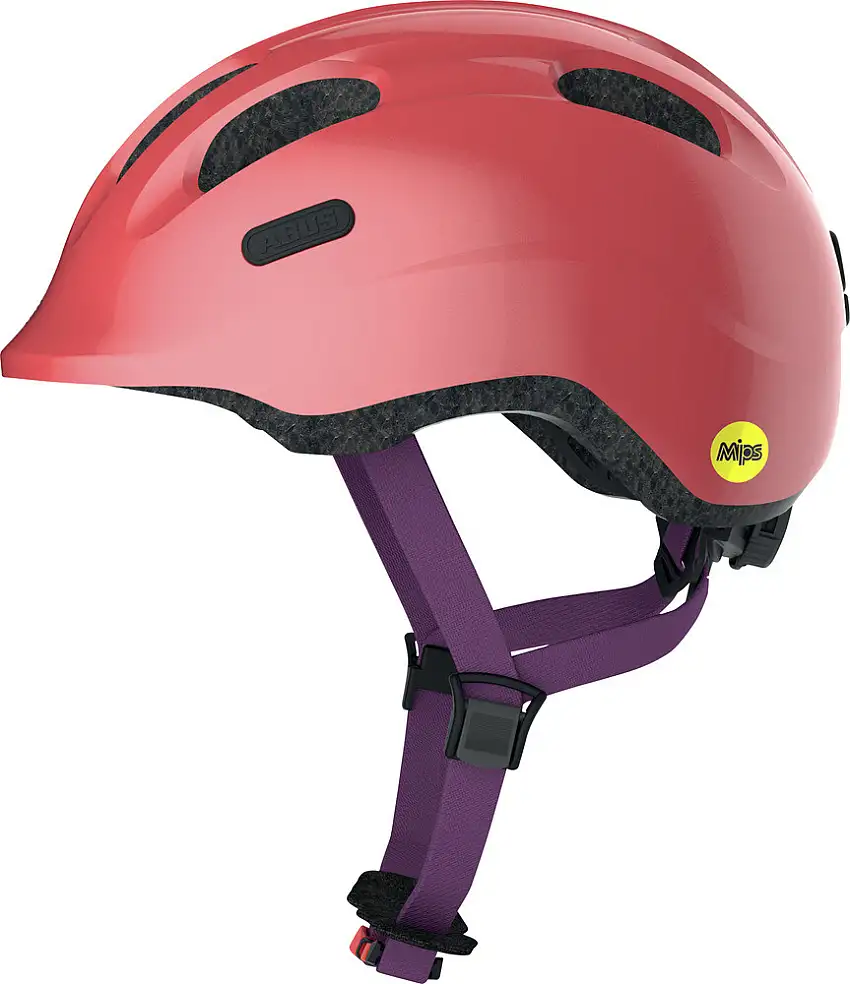 Abus Smiley 2.1 MIPS Cykelhjälm för Barn Sparkling Peach