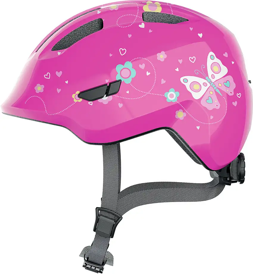 Abus Smiley 3.0 Cykelhjälm för Barn Pink Butterfly