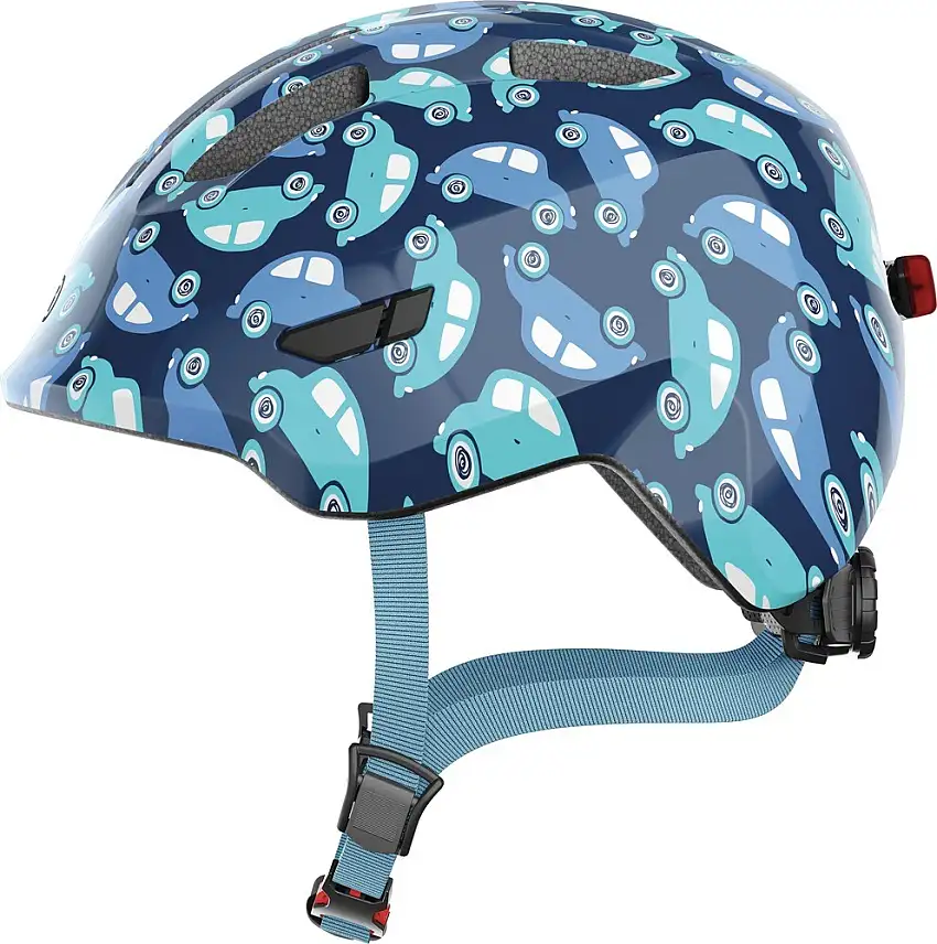 ABUS Smiley 3.0 cykelhjälm LED Blue Car