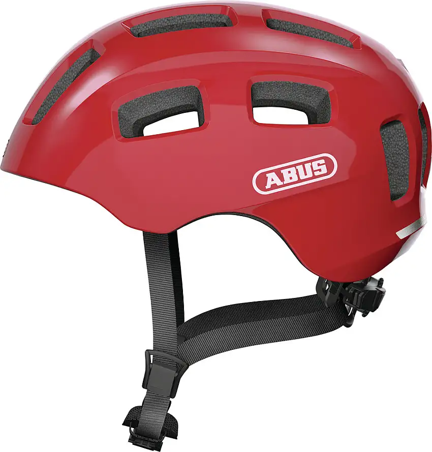 ABUS Youn-I 2.0 cykelhjälm LED blaze red