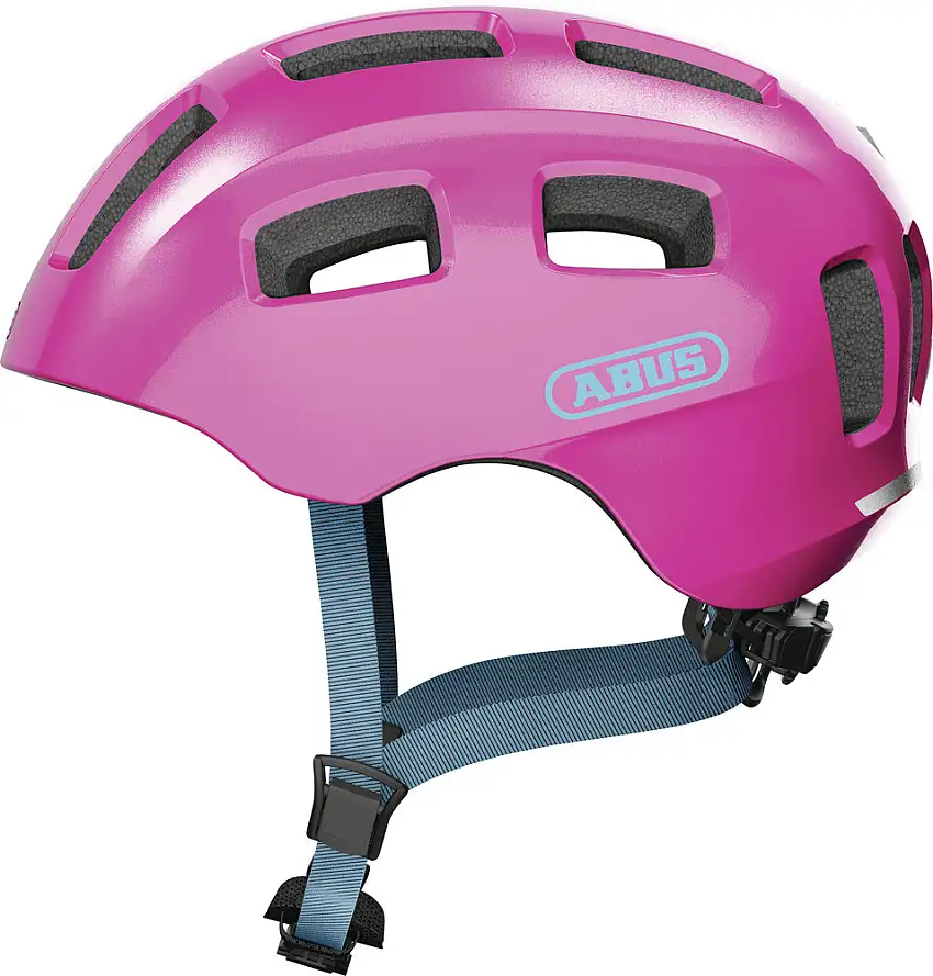 ABUS Youn-I 2.0 LED cykelhjälm sparkling pink