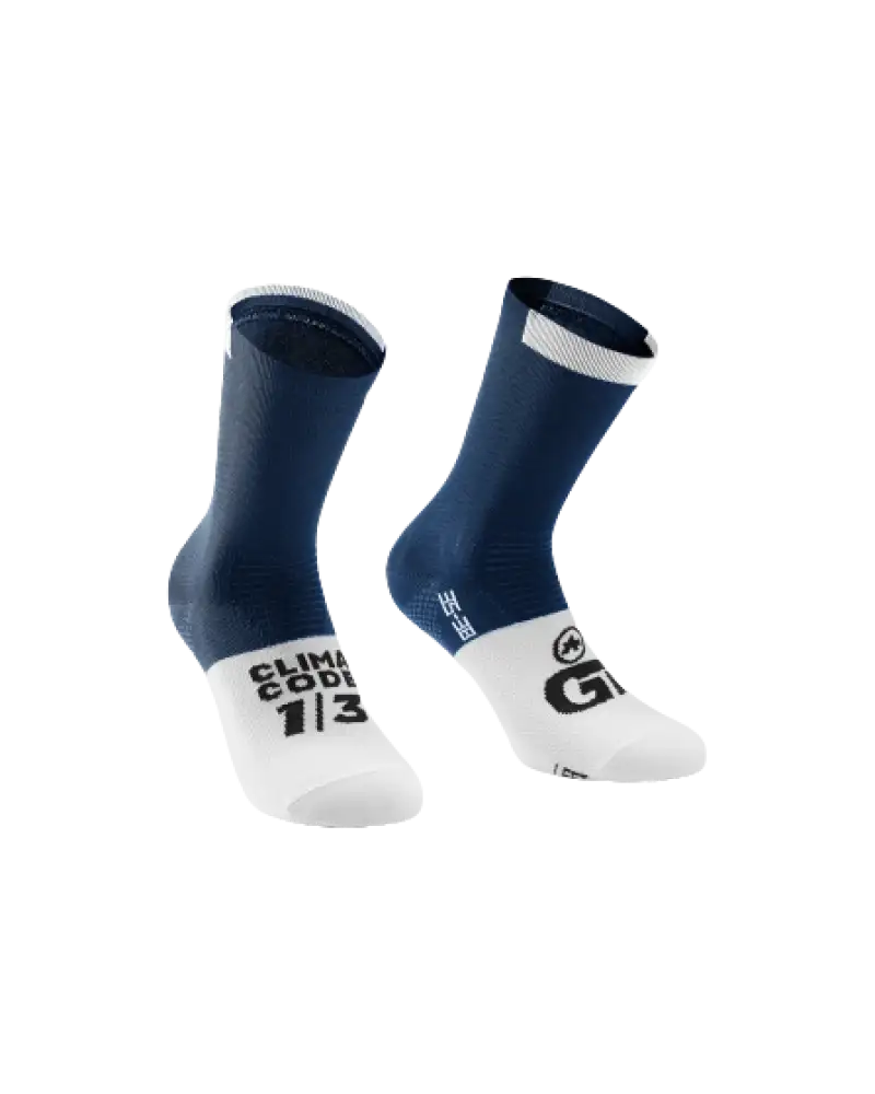 Assos GT C2 Cykelstrumpor Stone Blue