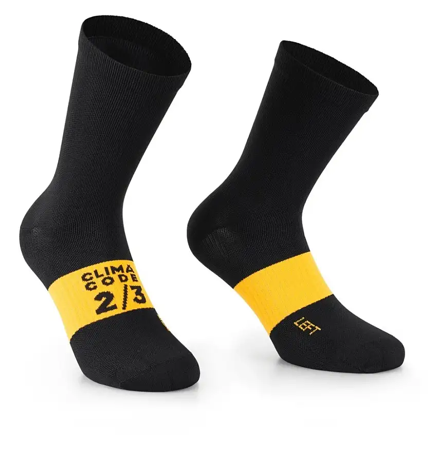 Assos Spring Fall Socks EVO Cykelstrumpor Svart