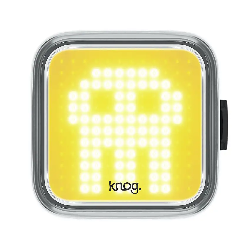 Framlampa Knog Blinder Skull gul