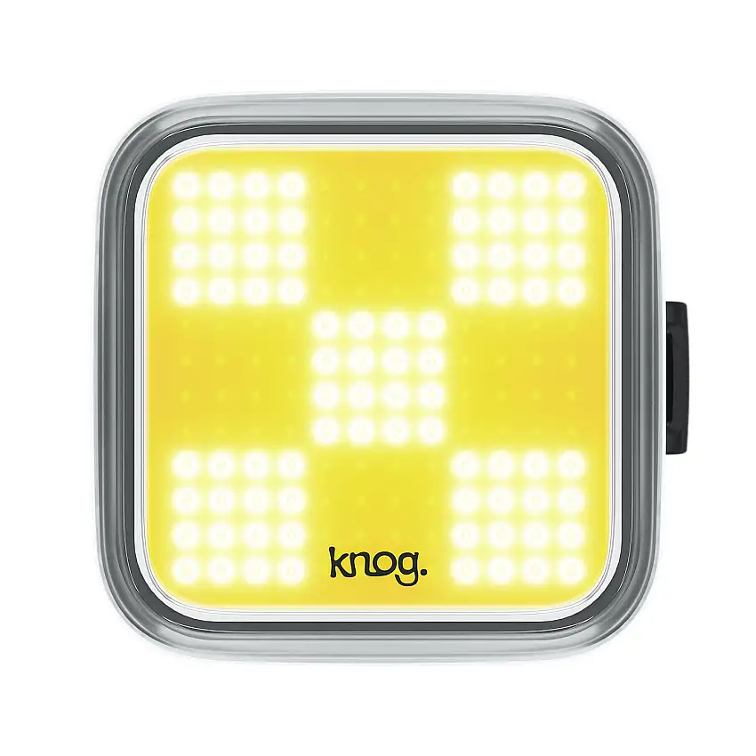 Framlampa Knog Blinder Grid gul