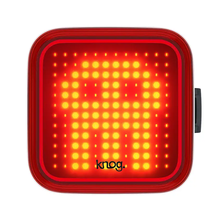 Baklampa Knog Blinder Skull röd