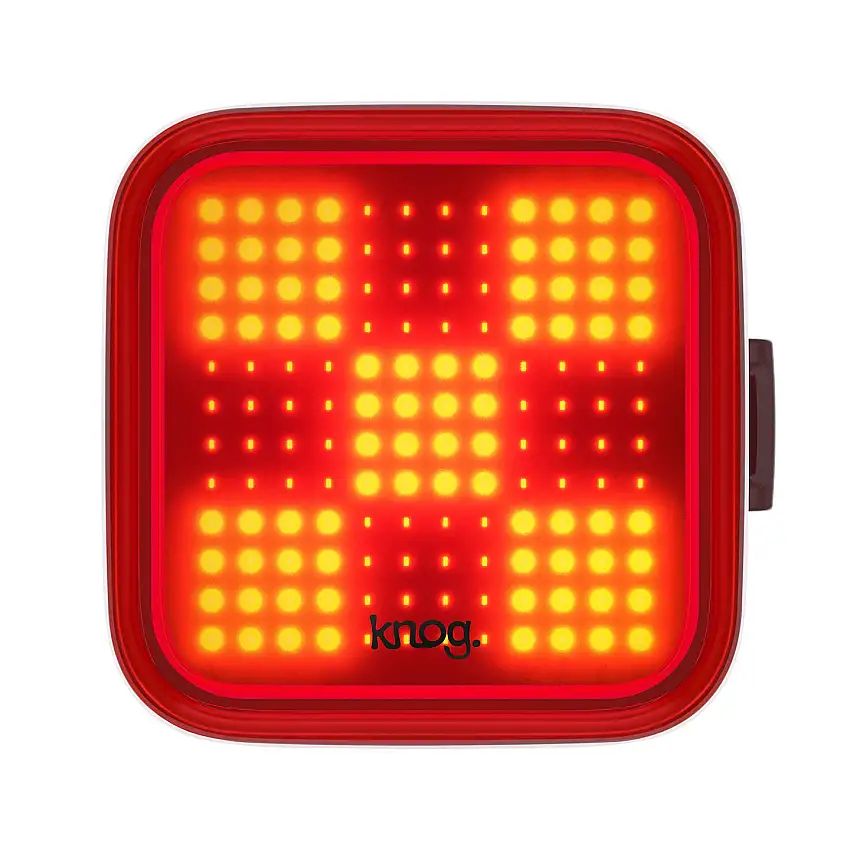 Baklampa Knog Blinder Grid röd