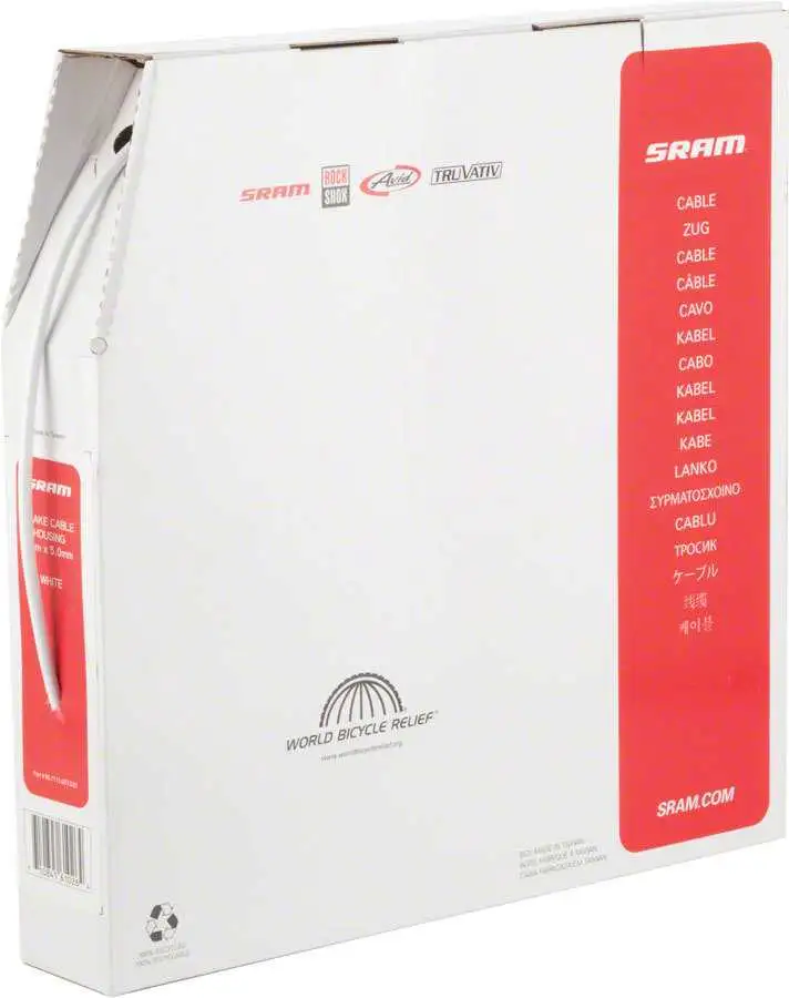 Bromshölje SRAM Pitstop 5 mm 30 m vit