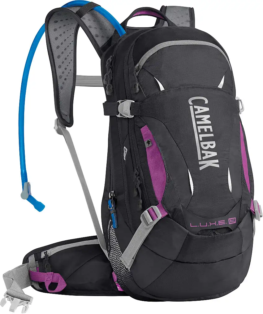 Ryggsäck Camelbak L.U.X.E. LR dam 14 l med 3 l vätskebehållare svart/lila