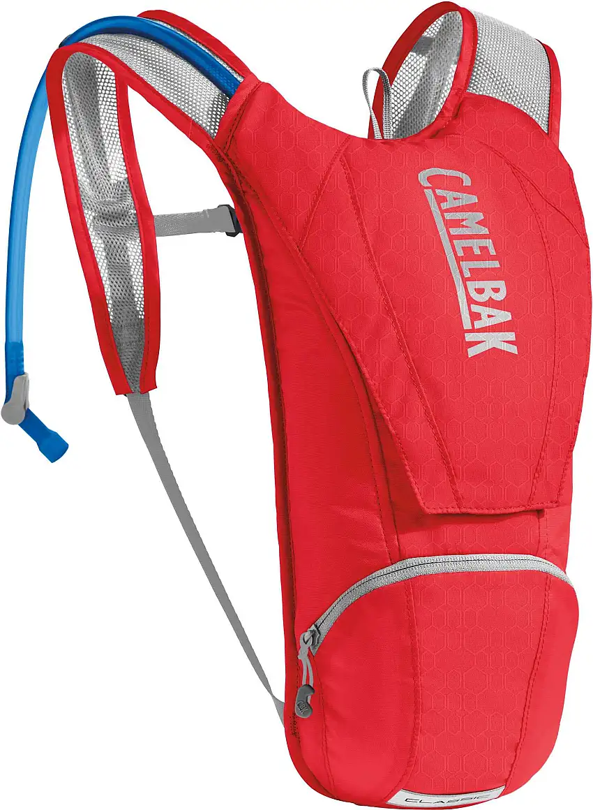 Ryggsäck Camelbak Classic 3 l med 2.5 l vätskebehållare röd/silver