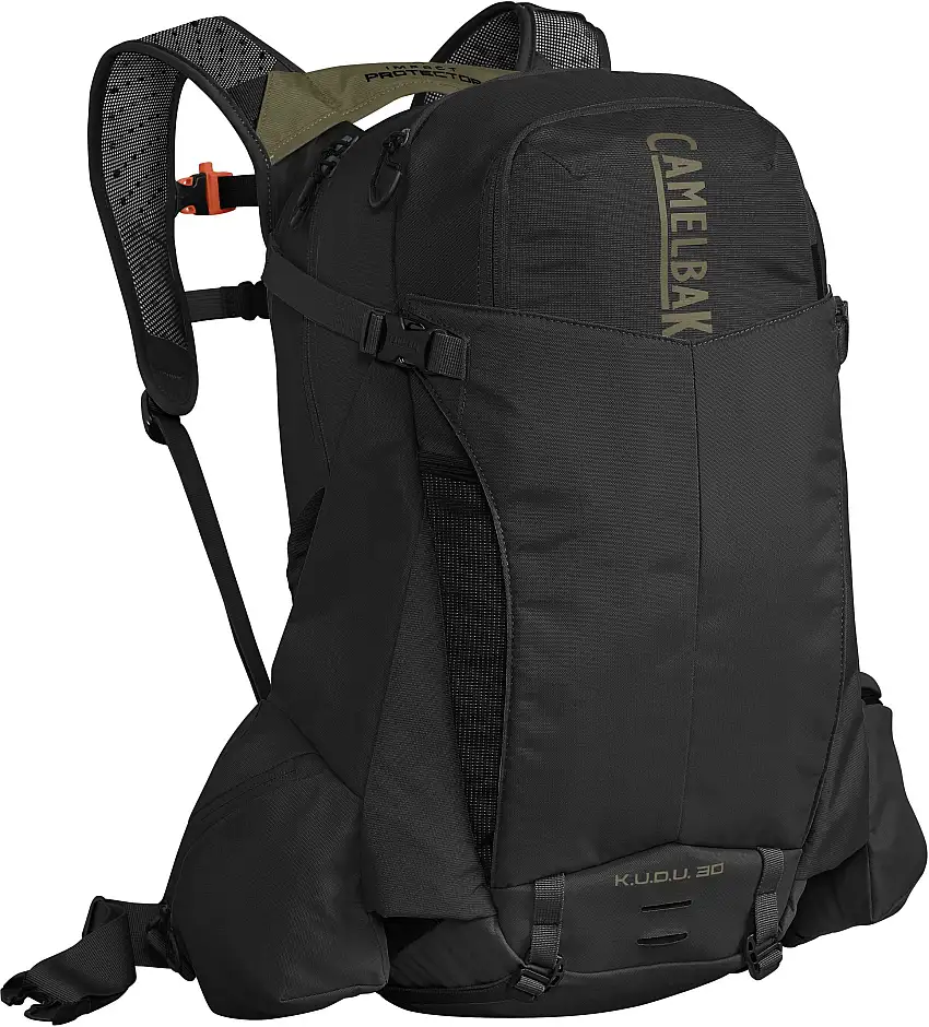 Ryggsäck/-skydd Camelbak K.U.D.U. TransAlp Protector 30 27 l svart/oliv small/medium
