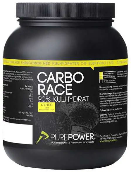 Sportdryck PurePower Carbo Race Electrolyte 1.5 kg Citrus