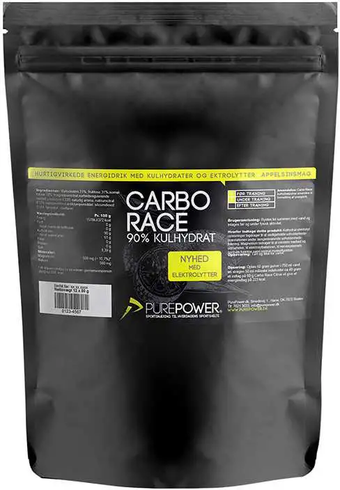 Sportdryck PurePower Carbo Race Electrolyte 50 g Citrus 12-pack