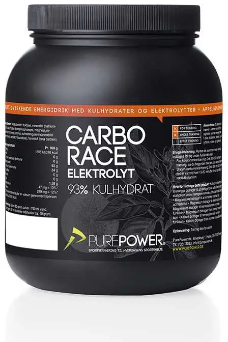 Sportdryck PurePower Carbo Race Electrolyte 1.5 kg orange