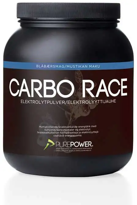 Sportdryck PurePower Carbo Race Electrolyte 1.5 kg blåbär