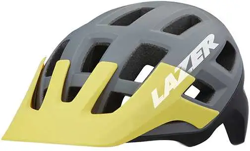 Cykelhjälm Lazer Coyote matt grå/gul