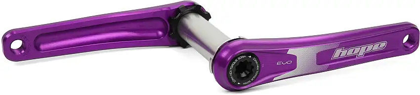 Vevparti Hope EVO Spiderless 68/73 mm 1 x 9-12 växlar 165 mm lila