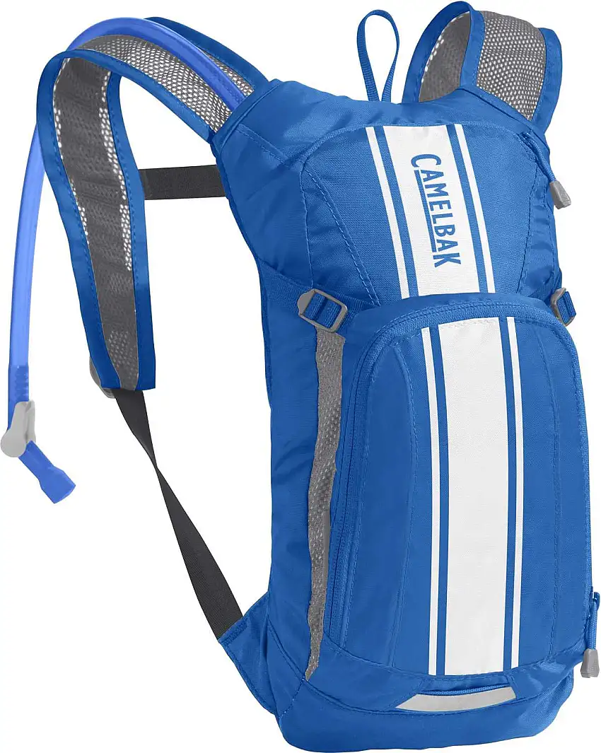 Ryggsäck för barn Camelbak Mini M.U.L.E. 1.5L med vätskebehållare 1.5L blå/vit