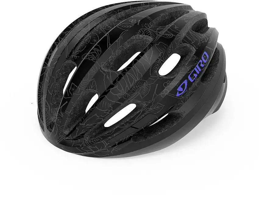 Cykelhjälm Giro Isode MIPS svart floral