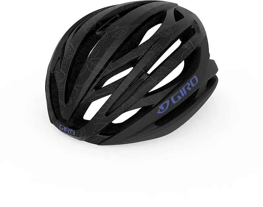 Cykelhjälm Giro Seyen MIPS dam svart/blommig