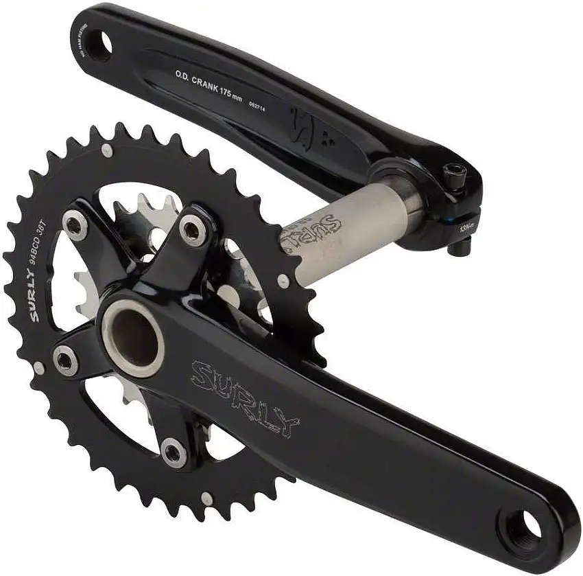 Vevparti Surly Od PF 132 mm 2 x 9-10 växlar 22/36T 170 mm svart