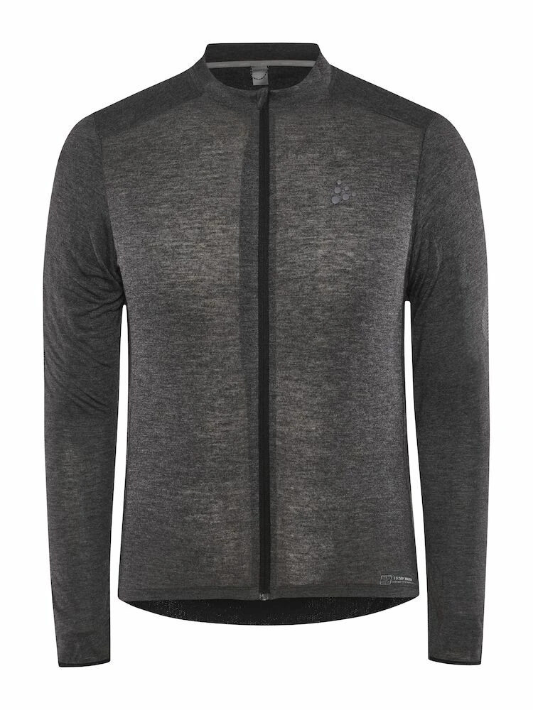 Craft Core Essence Wool LS cykeltröja grå herr