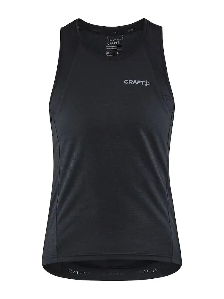 Craft Endur Singlet cykeltröja utan ärmar svart dam