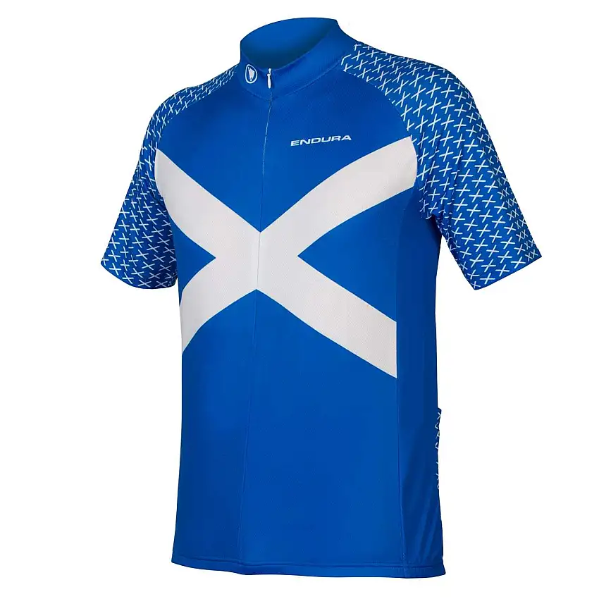 Tröja Endura Scotland S/S Flag blå