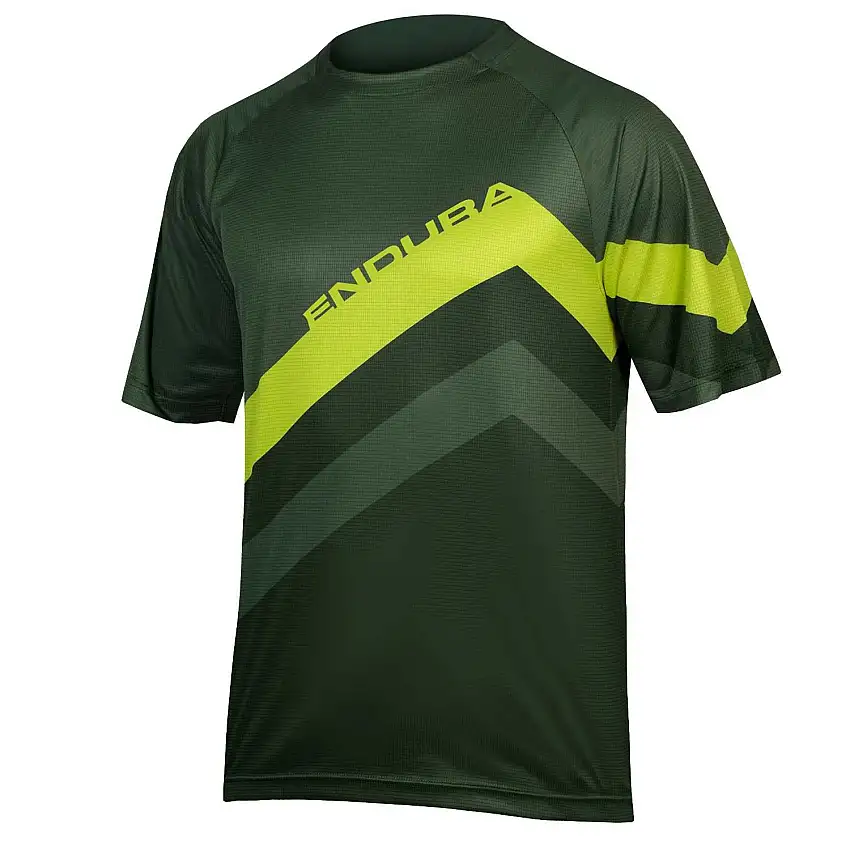 Tröja Endura SingleTrack Core Print T grön