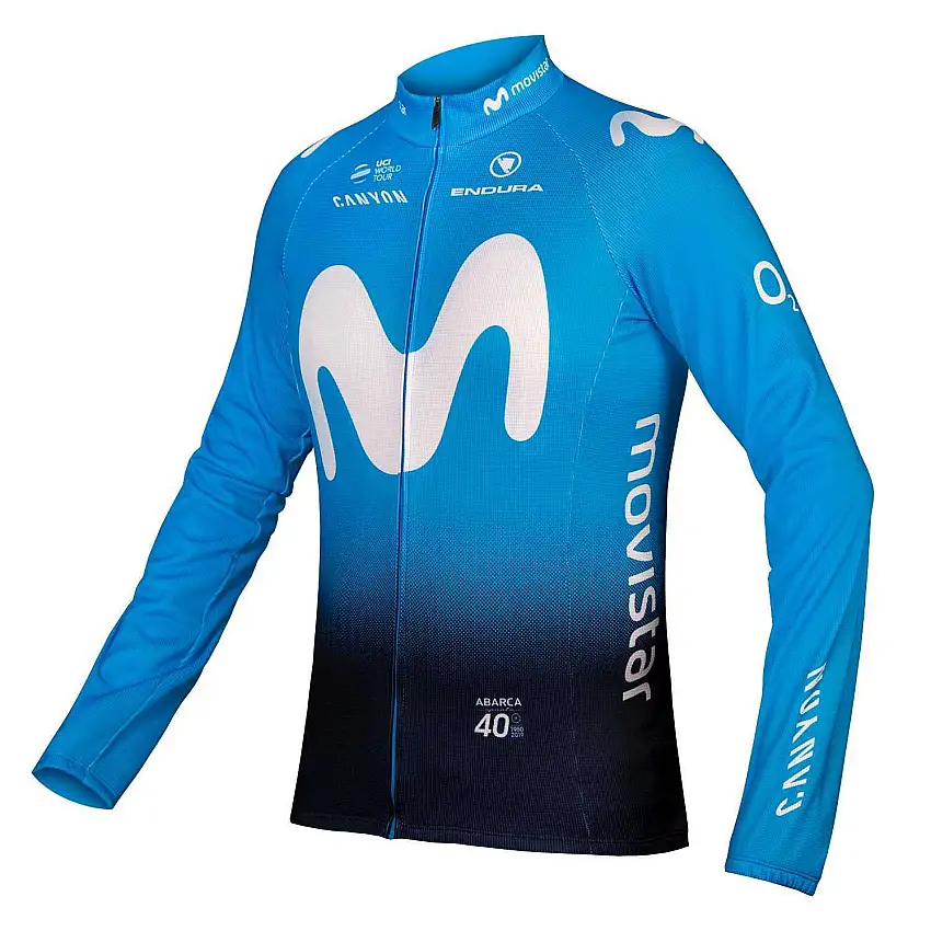 Tröja Endura Movistar Team L/S 2019 blå