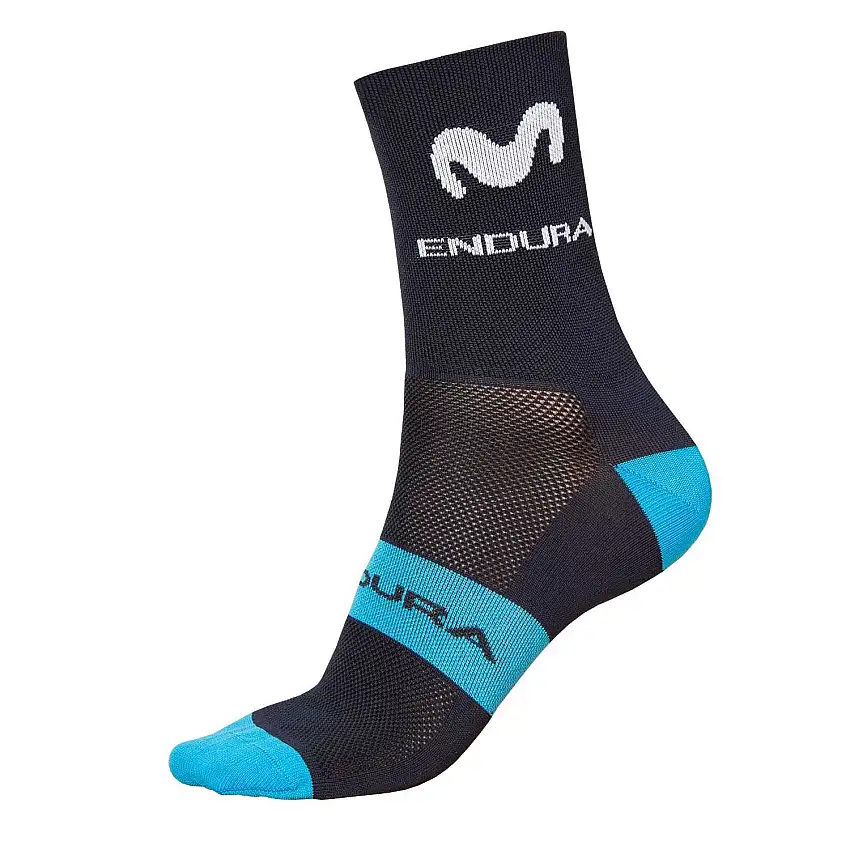 Strumpor Endura Movistar Team Race 2019 svart/blå